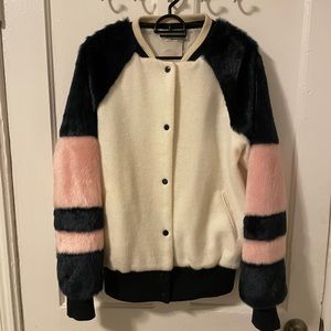 Zara Faux Fur Bomber